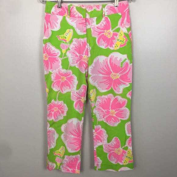Lilly Pulitzer Pants - Lilly Pulitzer Large Floral Print Capris